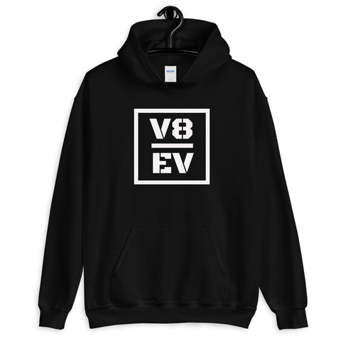 V8 over (EV) Electric Vehicles Hoodie